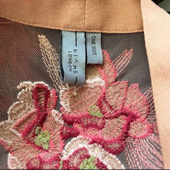 Anthropologie x Bl-nk London Sheer Floral Embroidered Kimono Duster - Picture 12 of 12